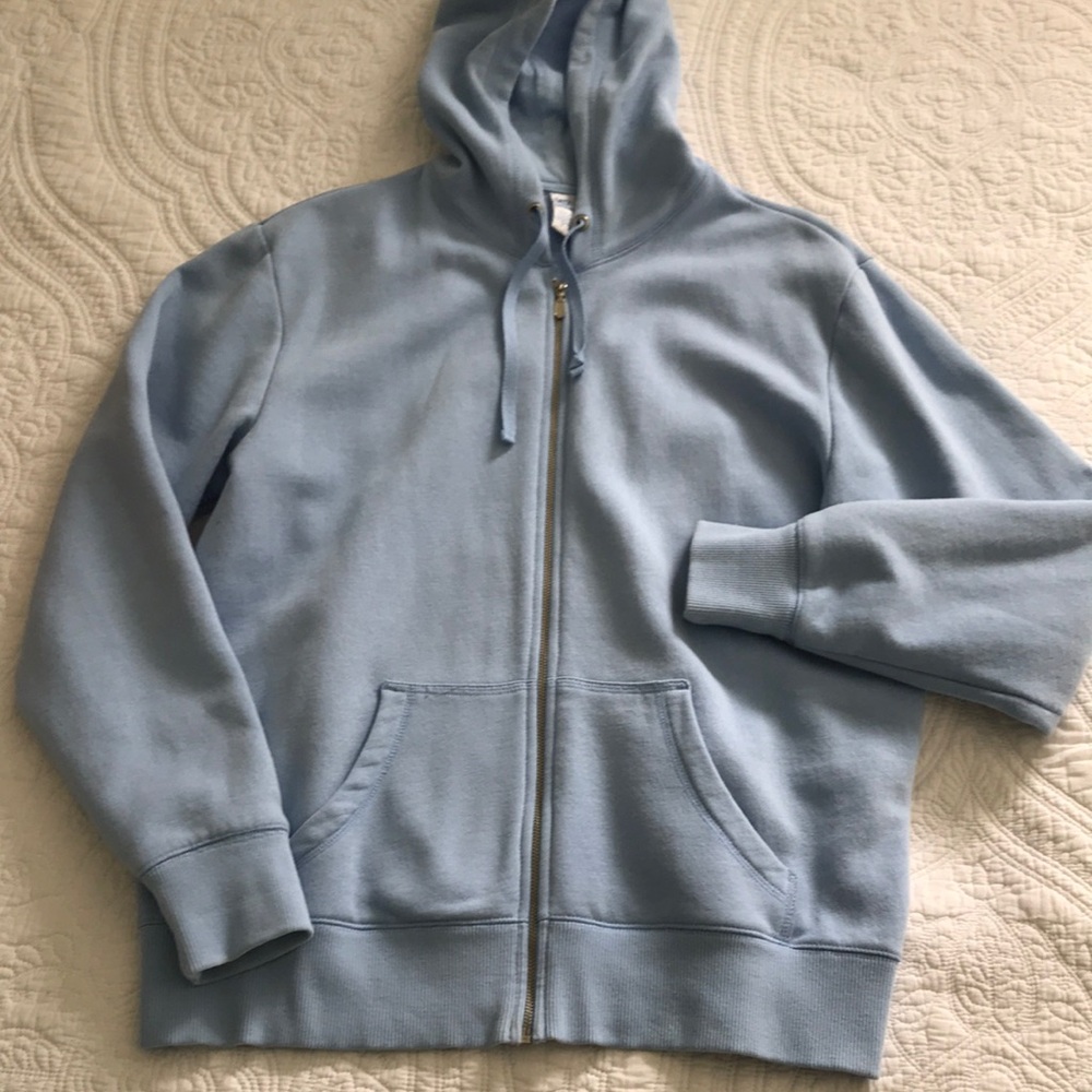 Lady Footlocker size large blue hoodie sweatshirt jacket coat